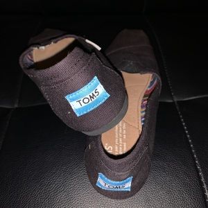 Classic Black Toms Slip ons